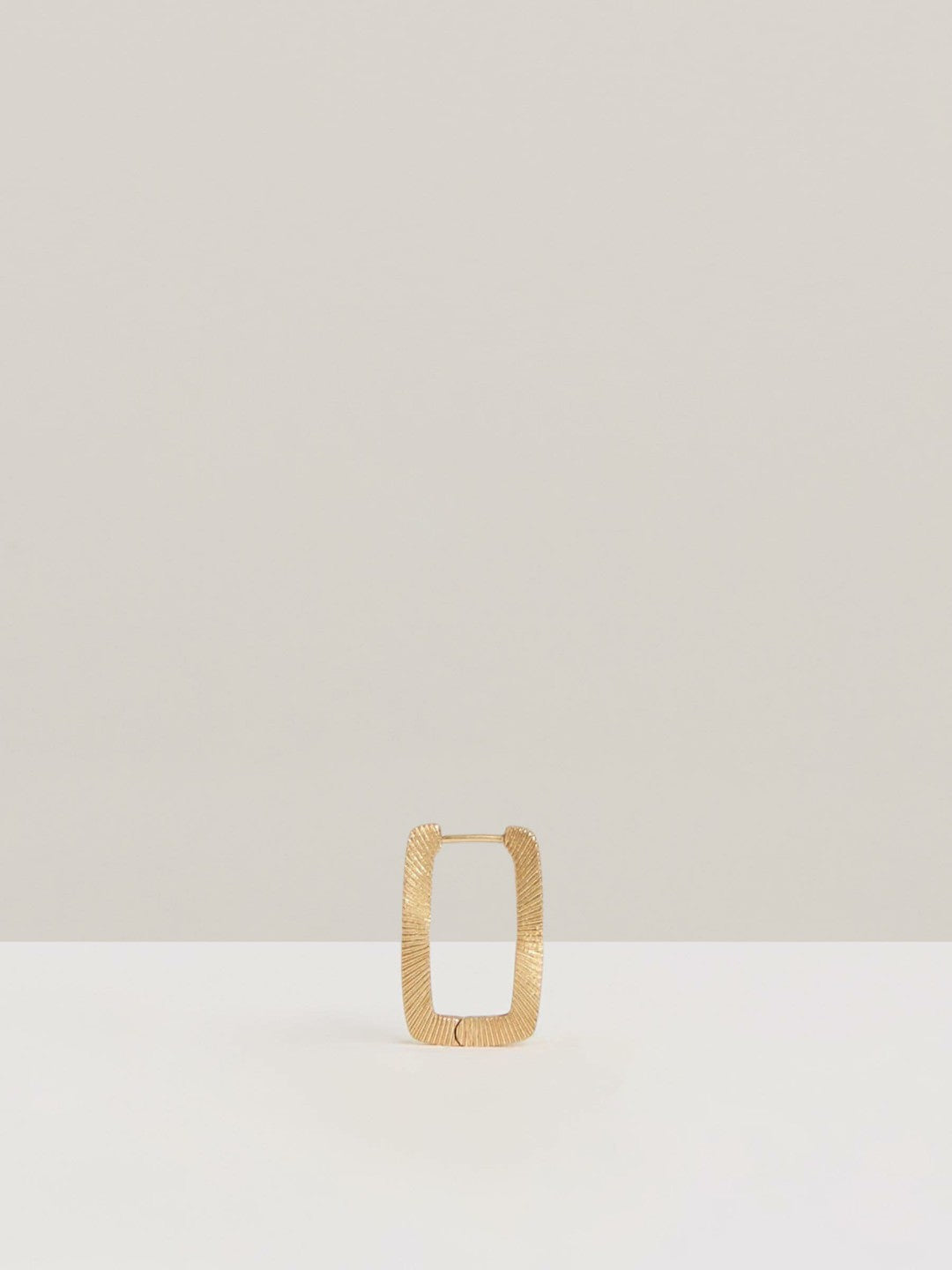 Reiss | Geometric Hoop Earrings in Gold Tone