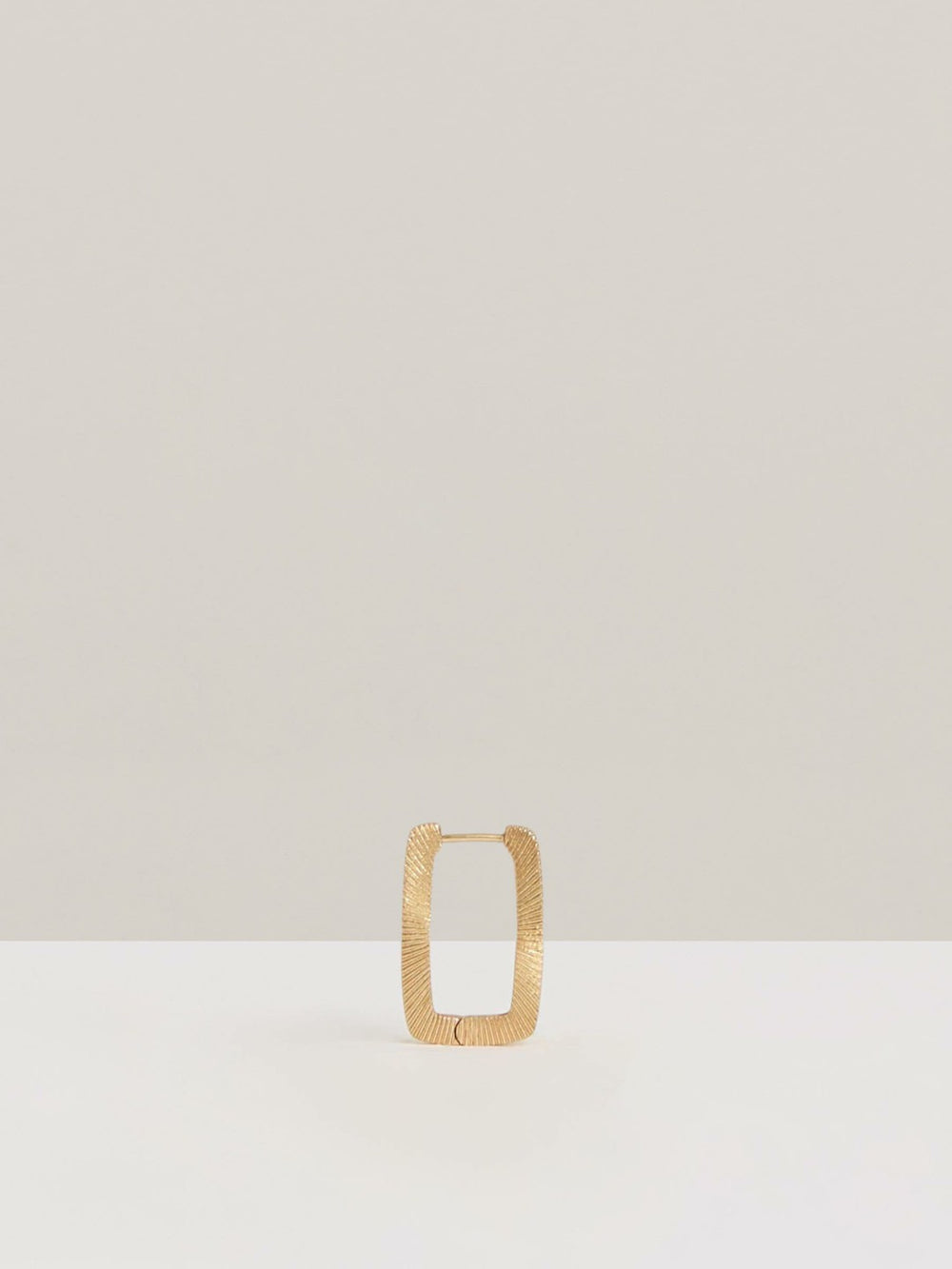 Reiss | Geometric Hoop Earrings in Gold Tone