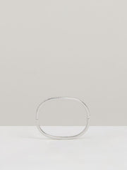 Reiss | Hinged Crystal Cuff in Silver