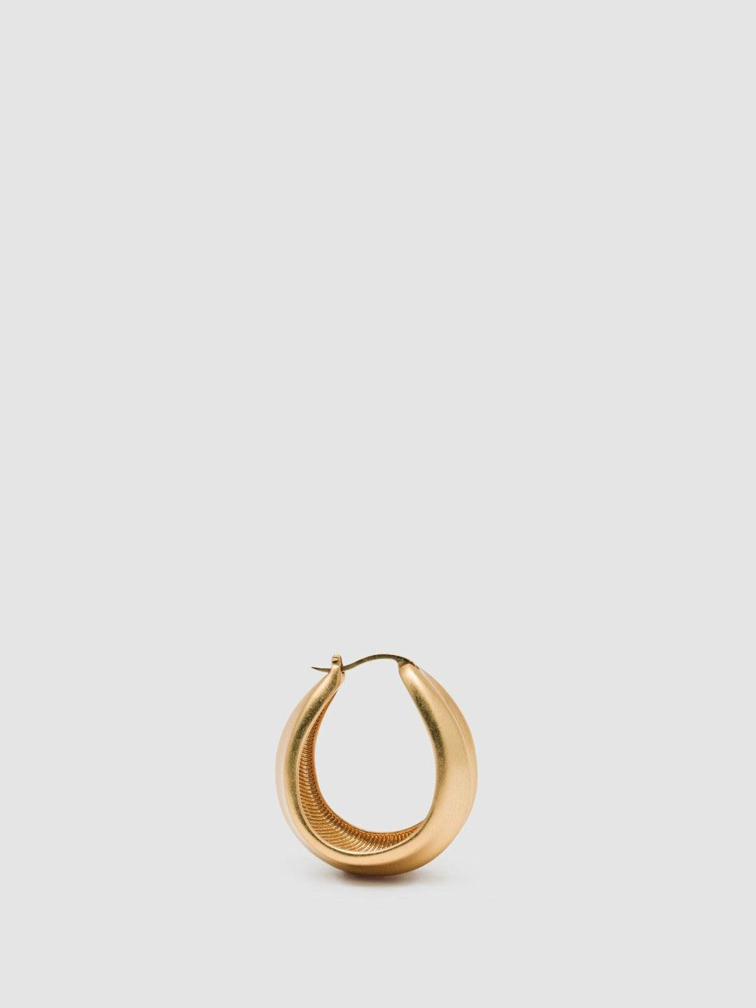 Reiss | Sculptural Hoop Earrings in Gold Tone