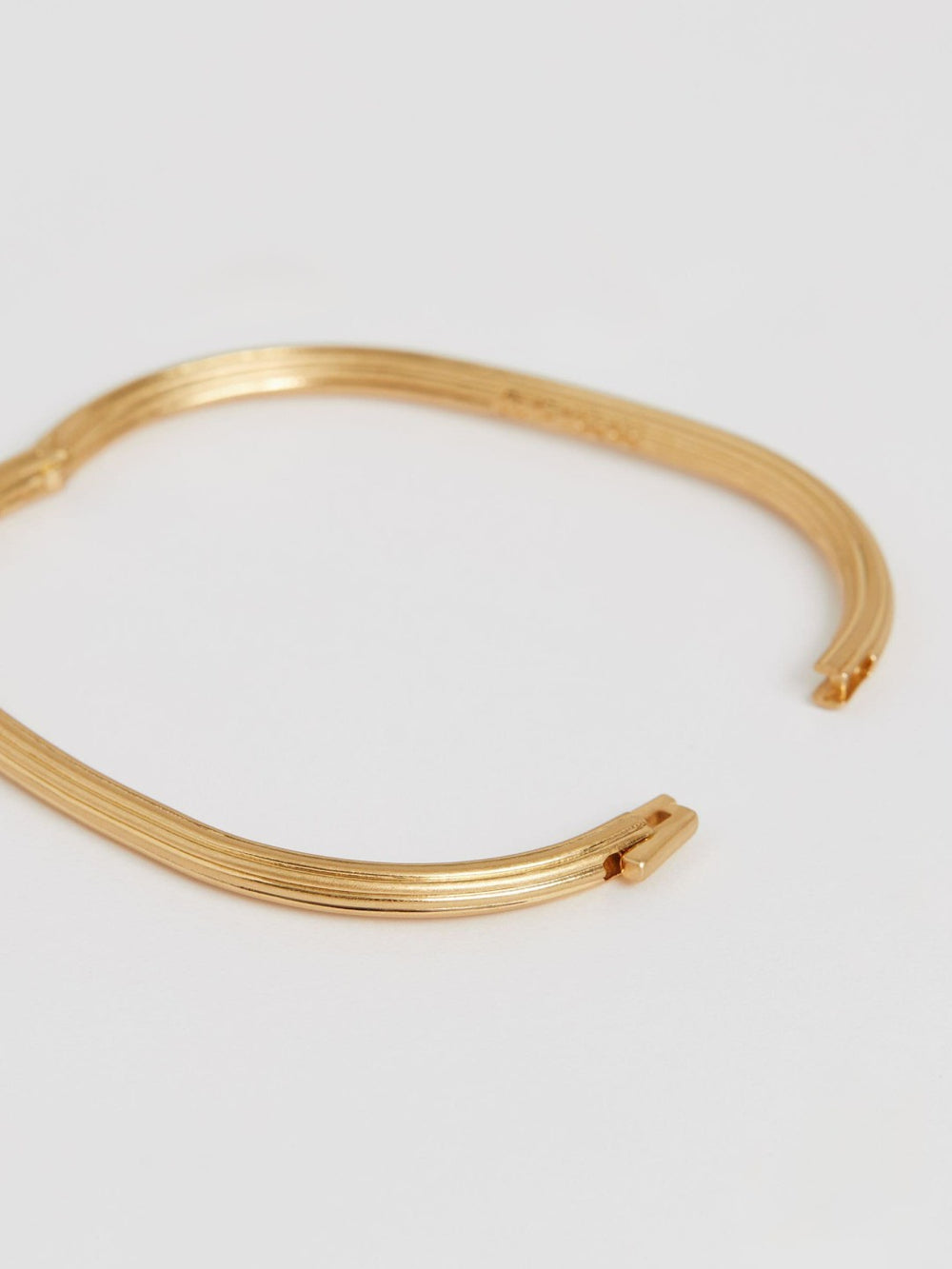 Reiss | Contour Hinged Cuff in Gold Tone