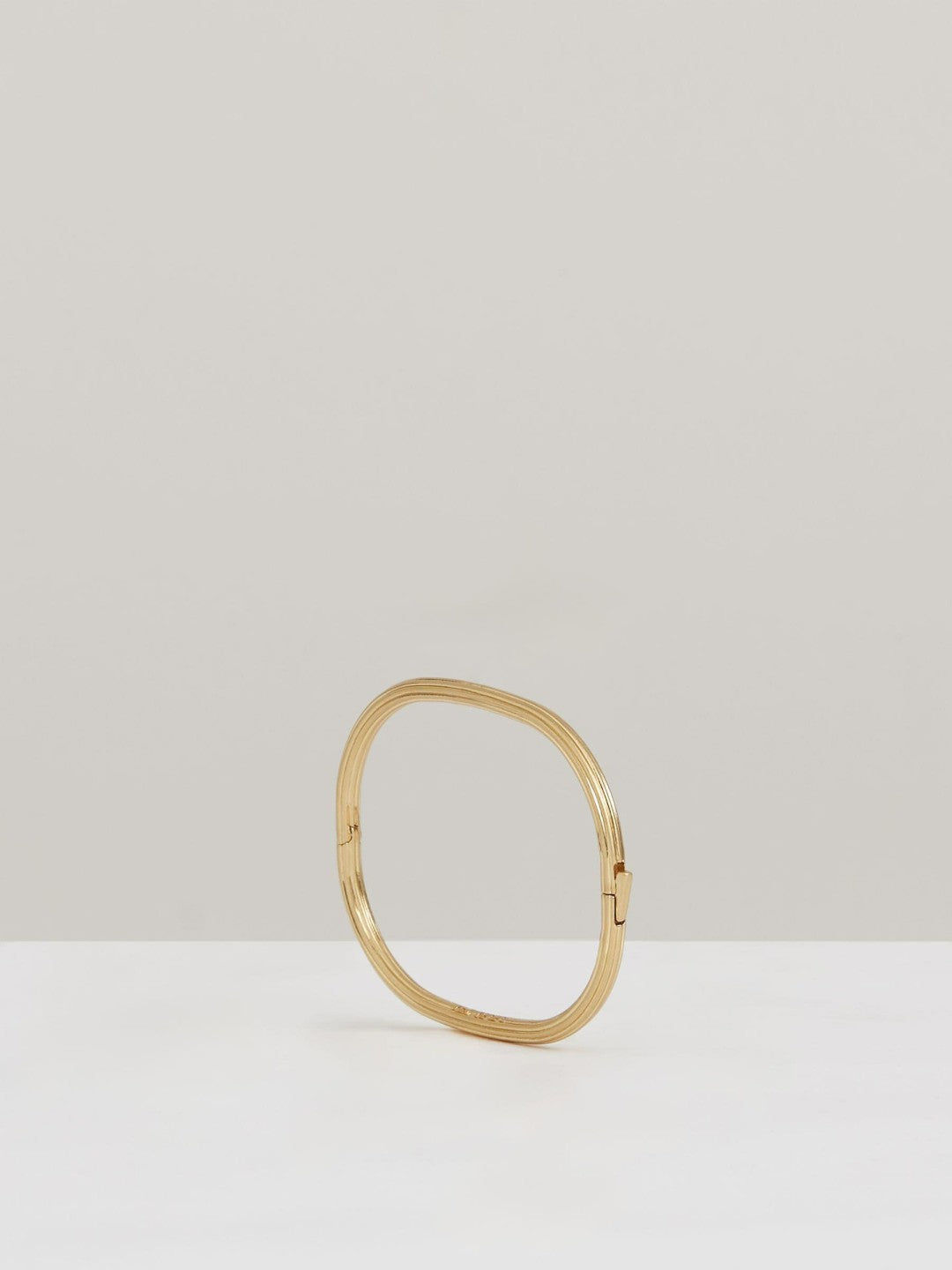 Reiss | Contour Hinged Cuff in Gold Tone