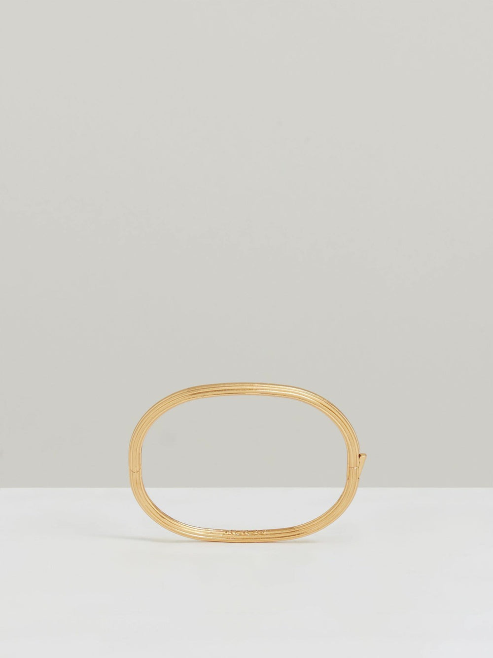 Reiss | Contour Hinged Cuff in Gold Tone