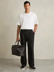 Reiss | Cotton Garment-Dyed Oversized T-Shirt in White