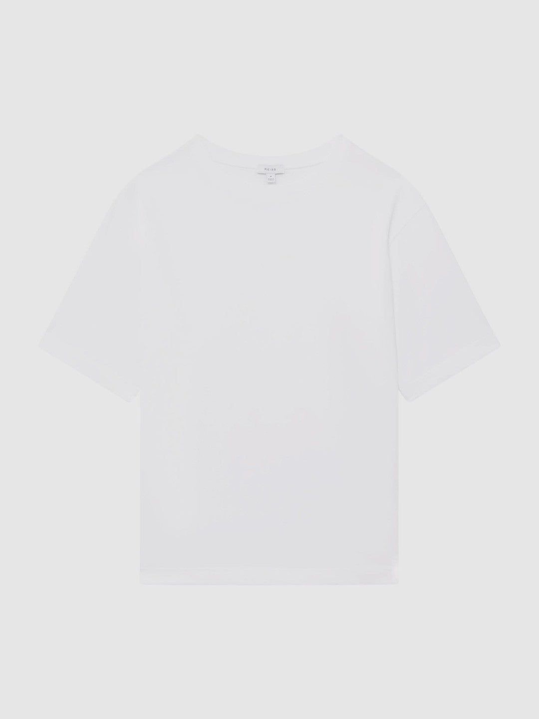 Reiss | Cotton Garment-Dyed Oversized T-Shirt in White