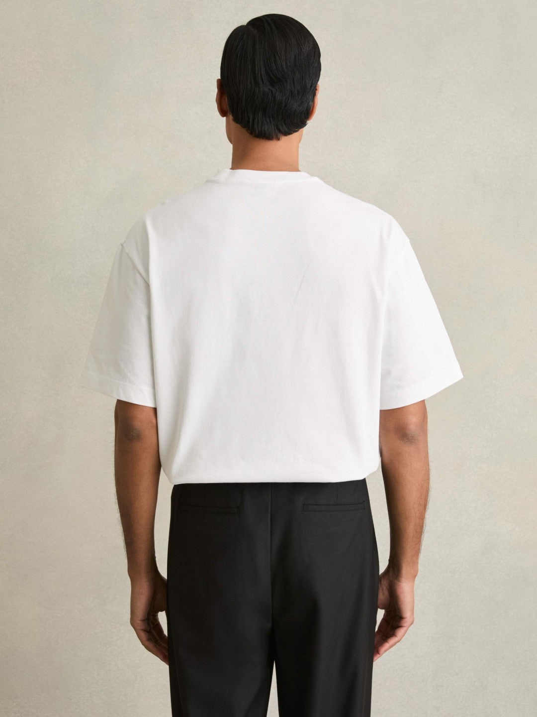 Reiss | Cotton Garment-Dyed Oversized T-Shirt in White