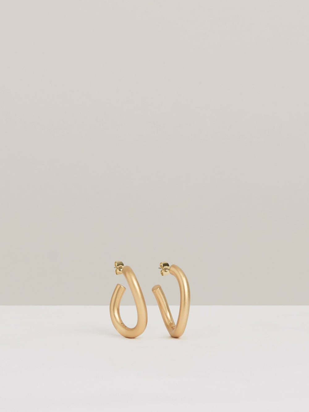 Reiss | Wave Hoop Earrings in Gold Tone