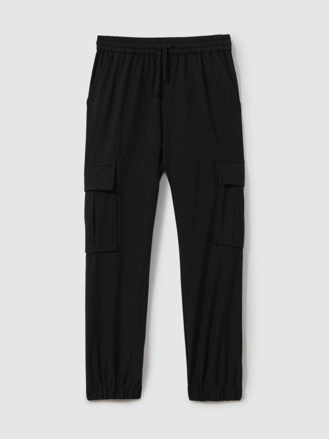 Reiss | 3-9 yrs Technical Drawstring Trousers in Black
