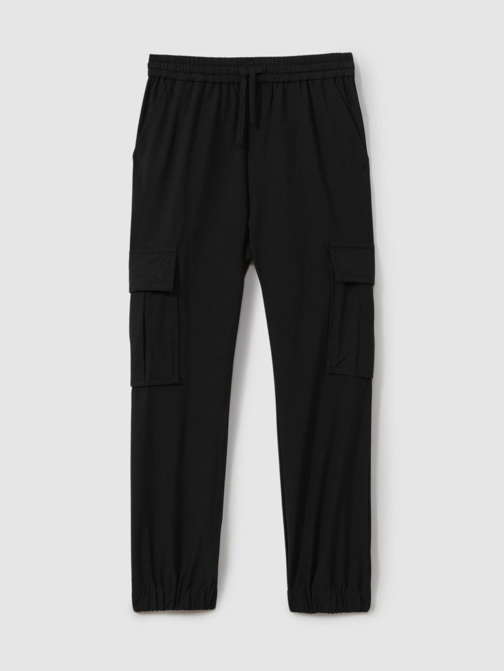Reiss | 3-9 yrs Technical Drawstring Trousers in Black