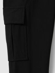 Reiss | 3-9 yrs Technical Drawstring Trousers in Black