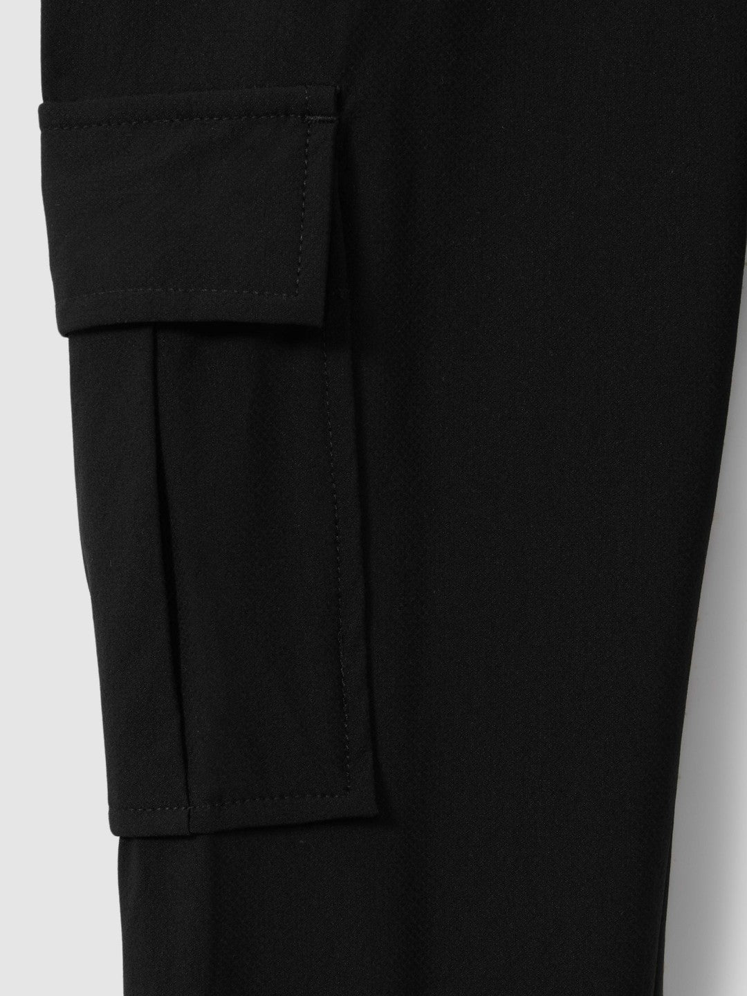 Reiss | 9-14 yrs Technical Drawstring Trousers in Black