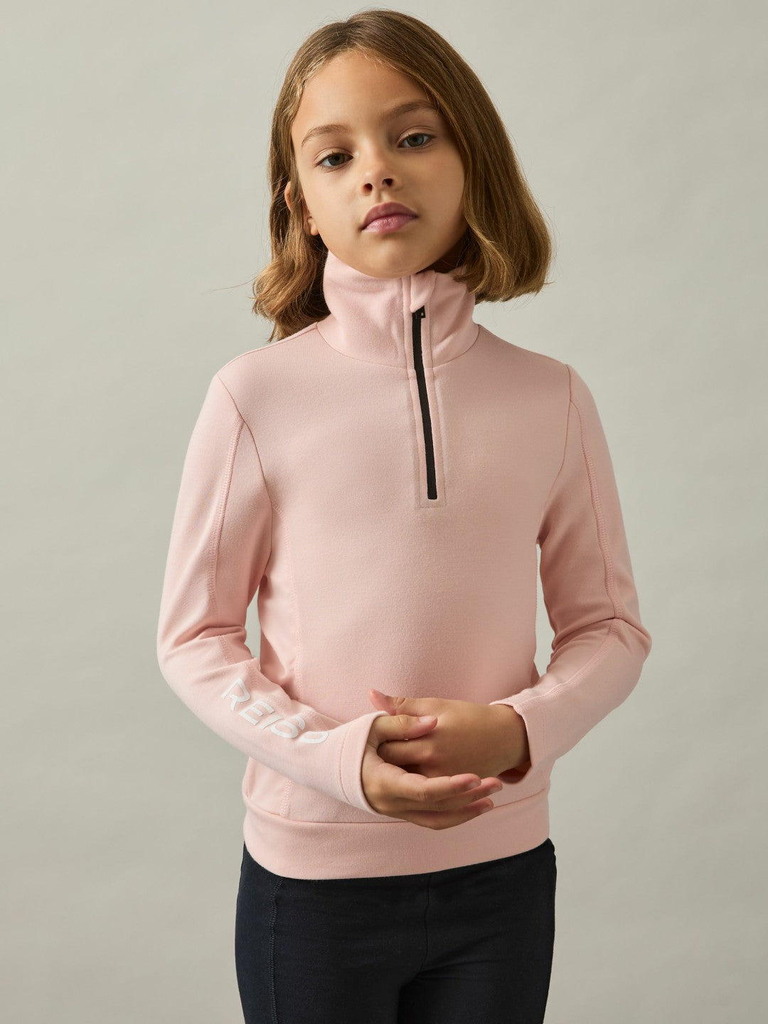 Reiss | 9-13 yrs Funnel-Neck Base-Layer Top in Pink