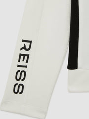 Reiss | 13-14 yrs Funnel-Neck Base-Layer Top in White/Black
