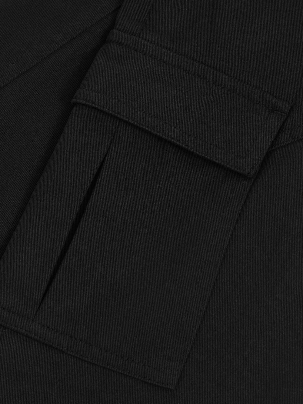 Reiss | 3-9 yrs 100% Cotton Straight Leg Cargo Trousers in Black