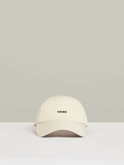Reiss | Logo Lettering Baseball Cap in Ecru