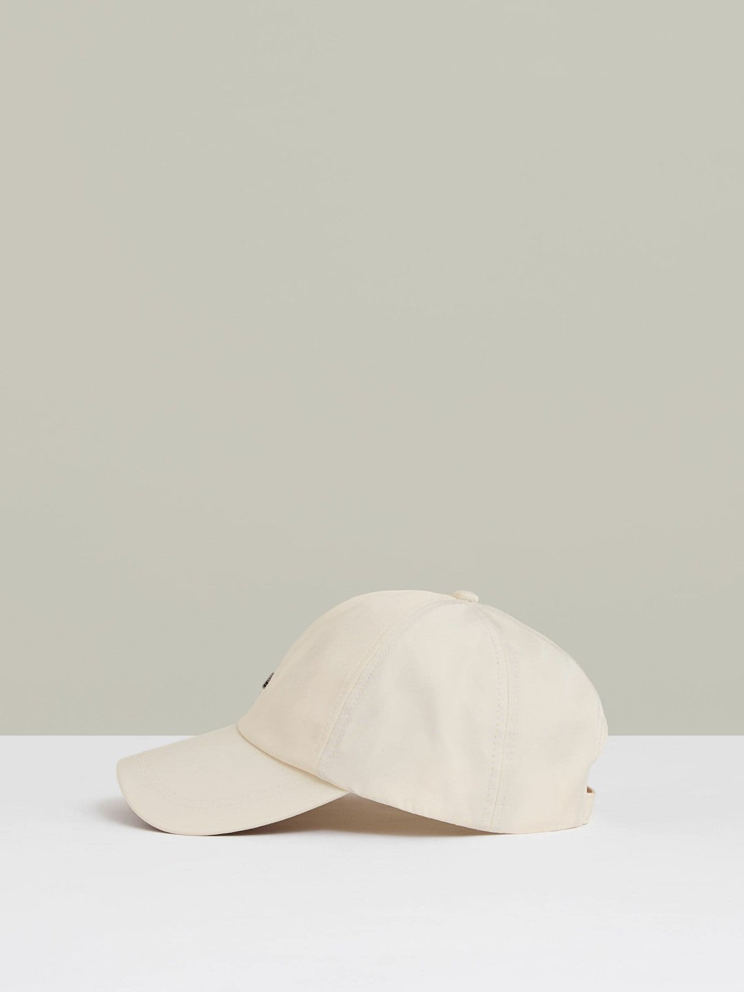 Reiss | Logo Lettering Baseball Cap in Ecru