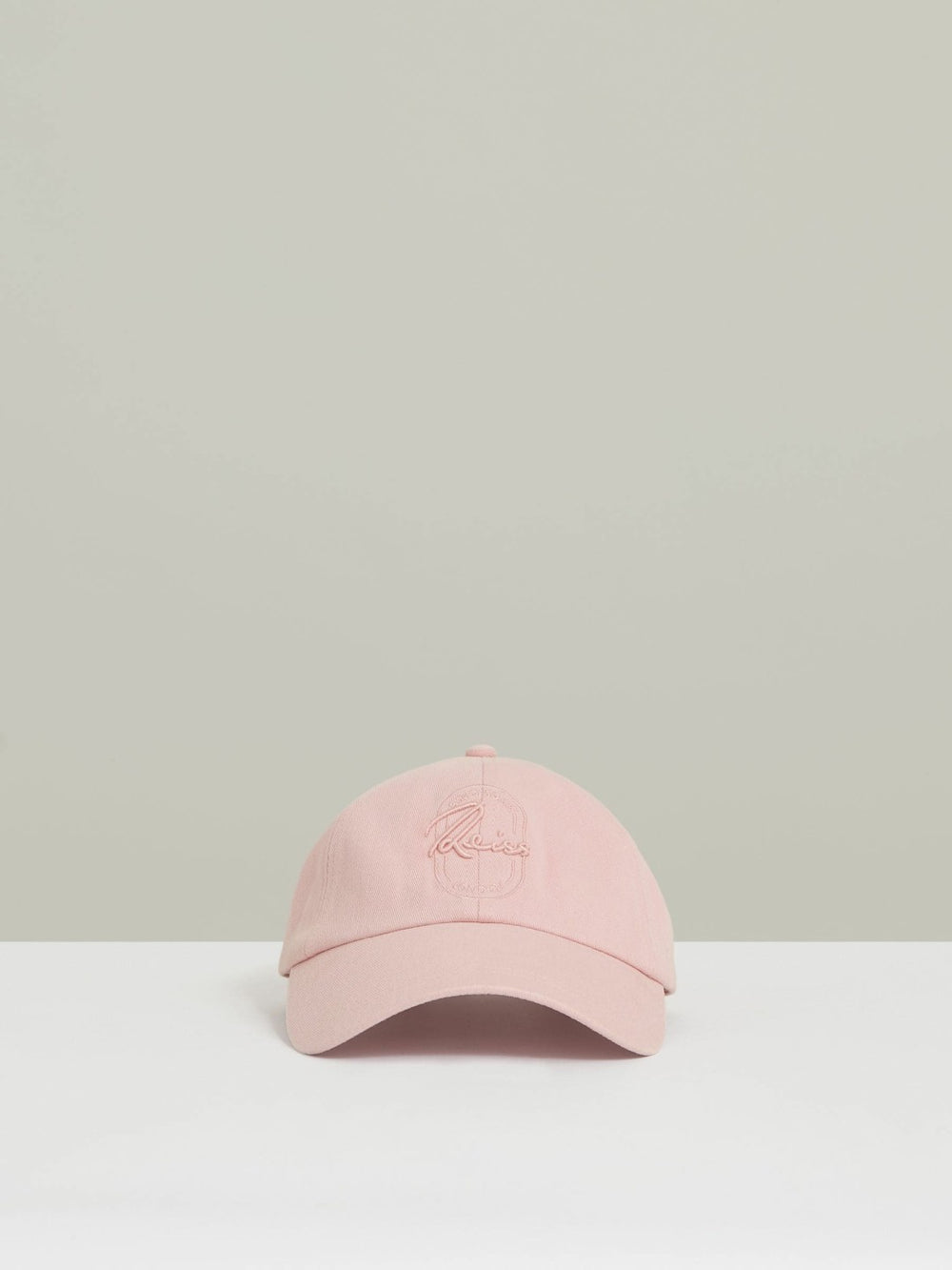 Reiss | Cotton Logo-Embroidered Baseball Cap in Washed Pink