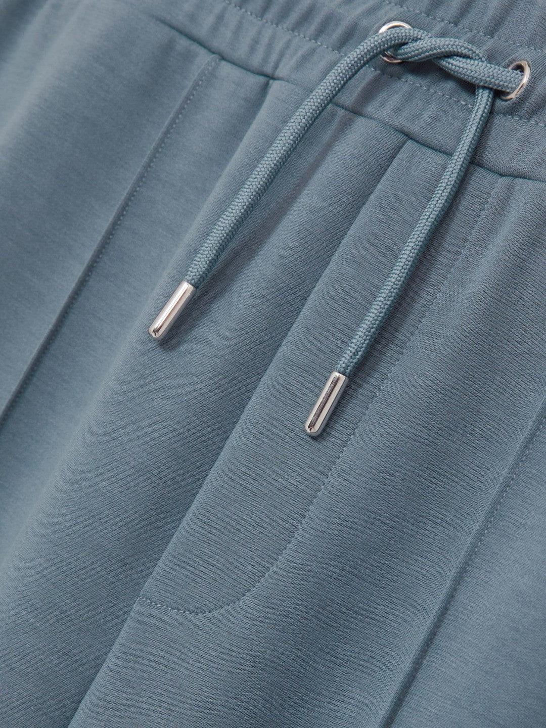 Reiss | Drawstring Jersey Joggers in Airforce Blue