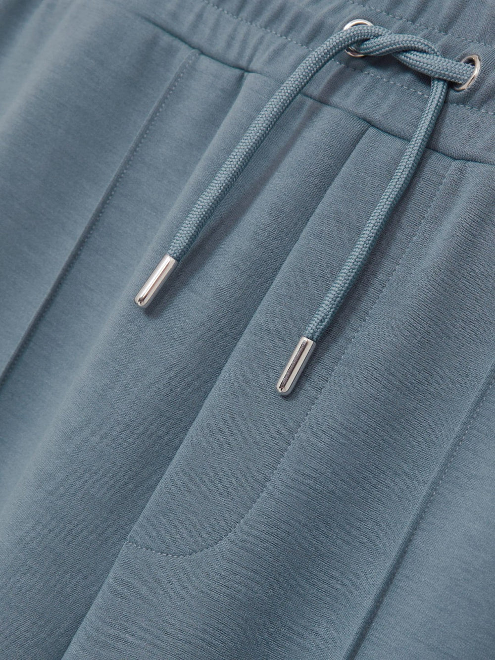 Reiss | Drawstring Jersey Joggers in Airforce Blue