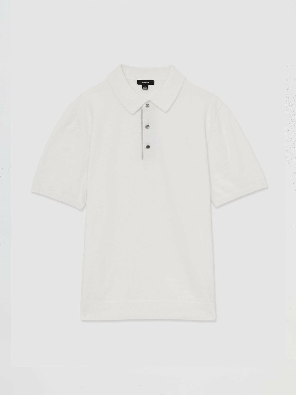 Reiss | Contrast-Placket Polo Shirt With Cotton in White