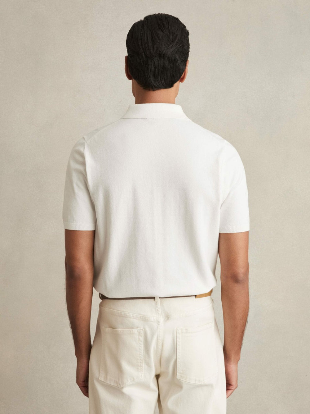 Reiss | Contrast-Placket Polo Shirt With Cotton in White