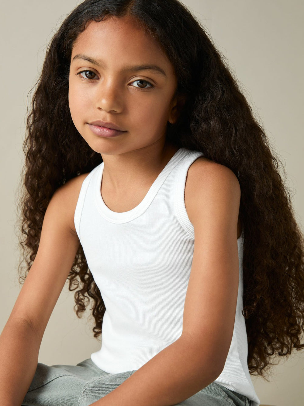 Reiss | 9-13 yrs Stretch-Cotton Ribbed Vest 3 Pack in Multicolour