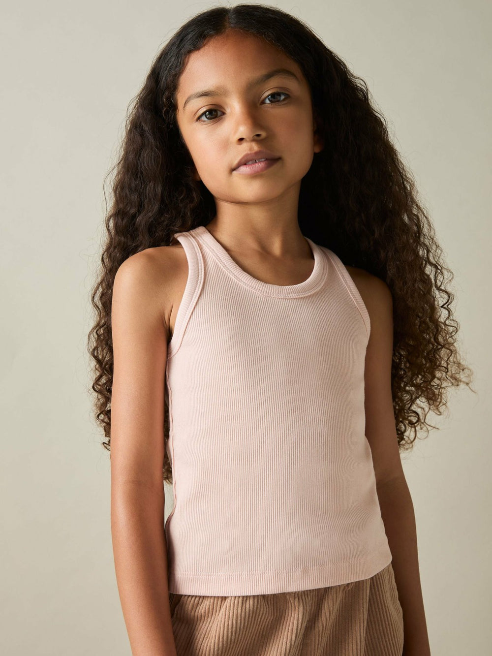 Reiss | 9-13 yrs Stretch-Cotton Ribbed Vest 3 Pack in Multicolour