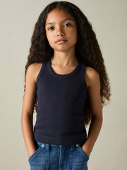 Reiss | 9-13 yrs Stretch-Cotton Ribbed Vest 3 Pack in Multicolour