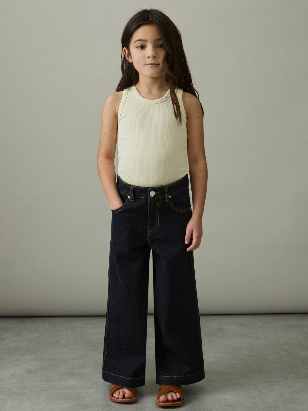 Reiss | 4-9 yrs Wide-Leg Jeans in Indigo