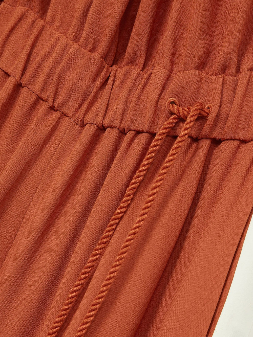 Reiss | Colour-Block Rope-Cord Jumpsuit in Orange