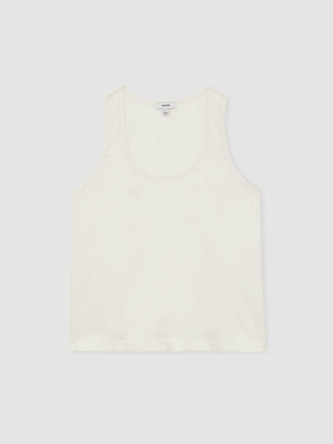 Reiss | Silk-Front Cami Top in White