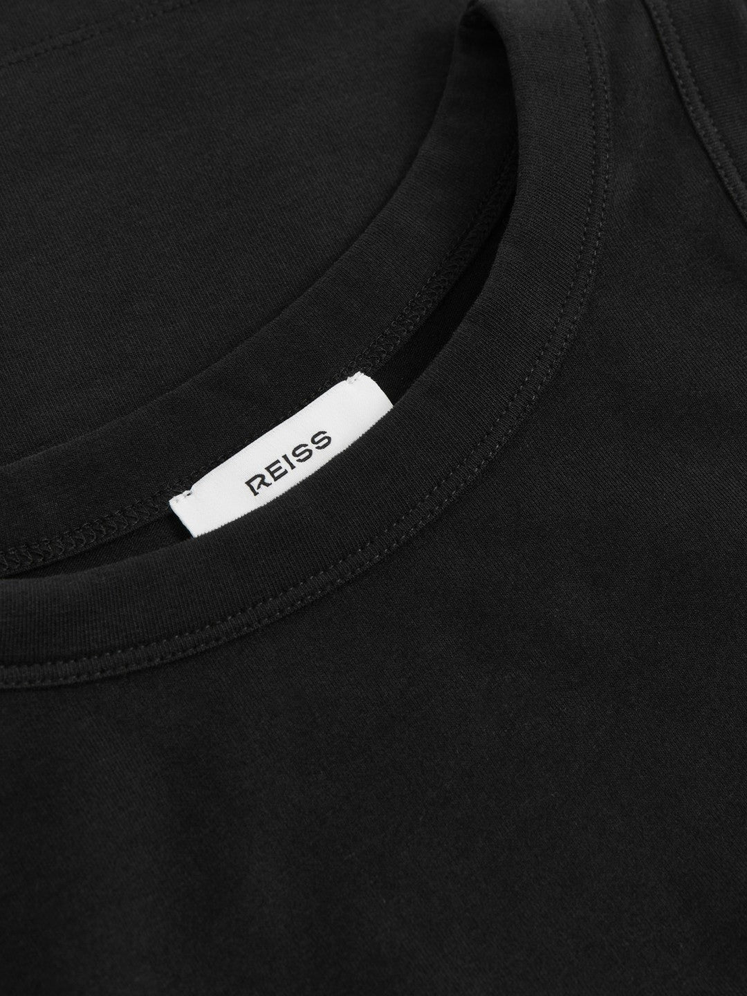 Reiss | Stretch-Cotton Racerback Vest in Black