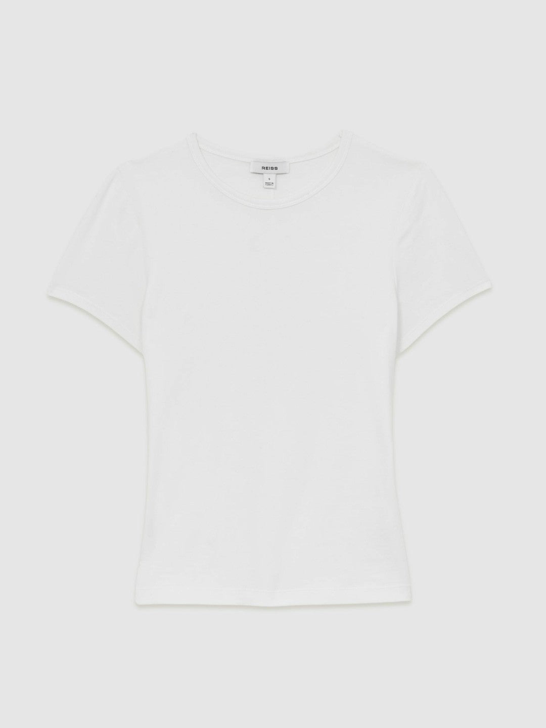 Reiss | Stretch-Cotton Crew-Neck T-Shirt in White