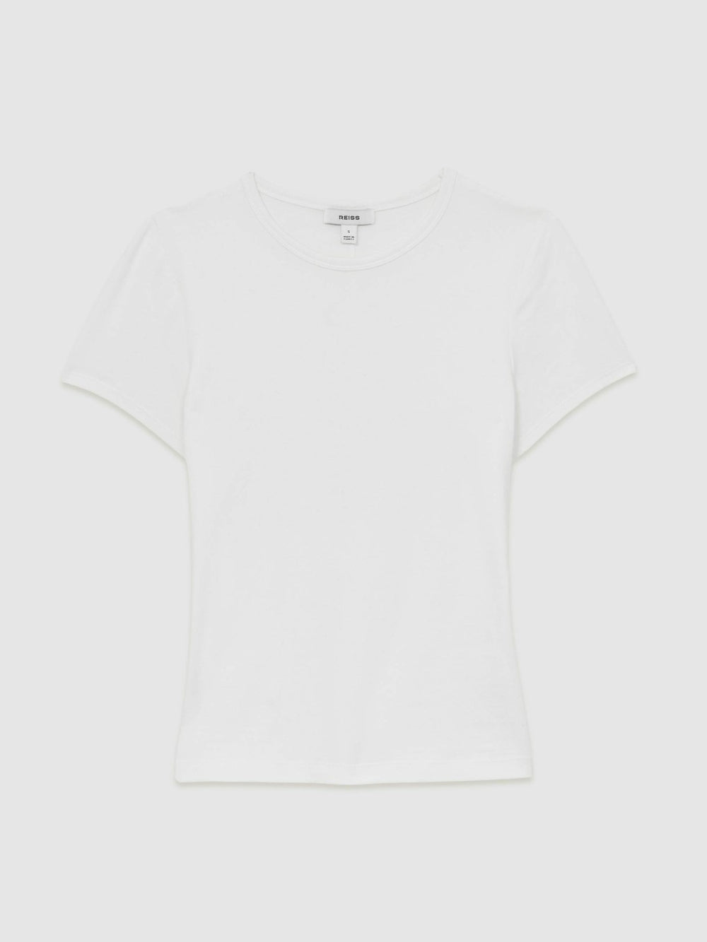 Reiss | Stretch-Cotton Crew-Neck T-Shirt in White