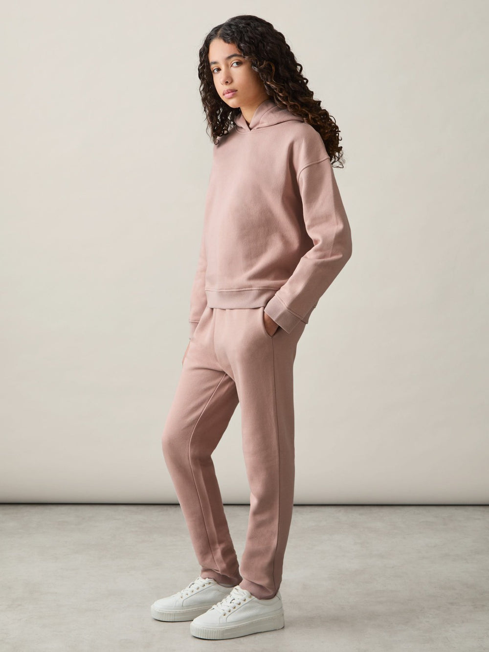 Reiss | 13-14 yrs Cotton-Blend Hoodie And Joggers Set in Mink