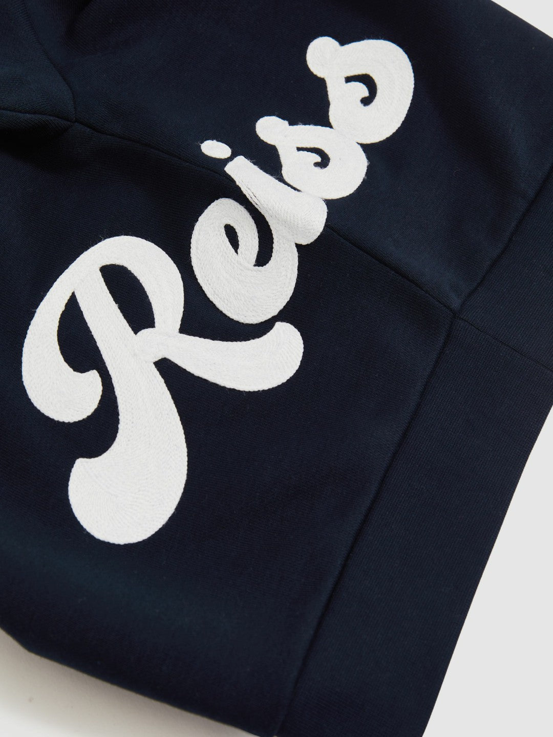 Reiss | 9-13 yrs Cotton-Blend Logo Script Sweatshirt in Navy