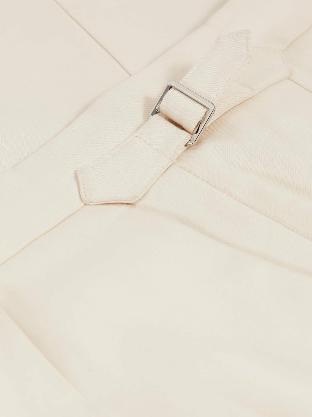 Reiss | Cotton-Blend Tapered Trousers in Stone