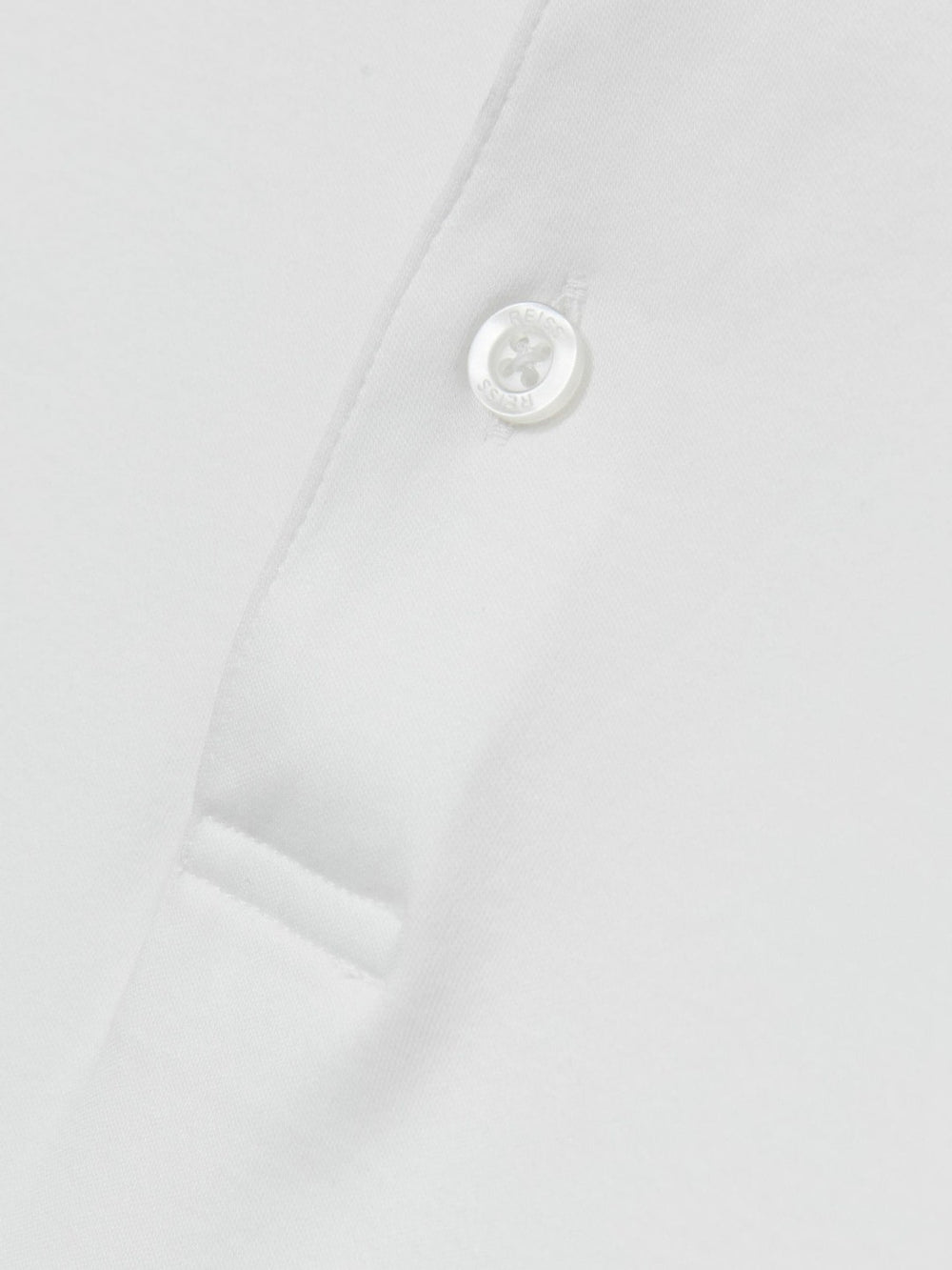 Reiss | Cotton Short-Sleeve Polo Shirt in White