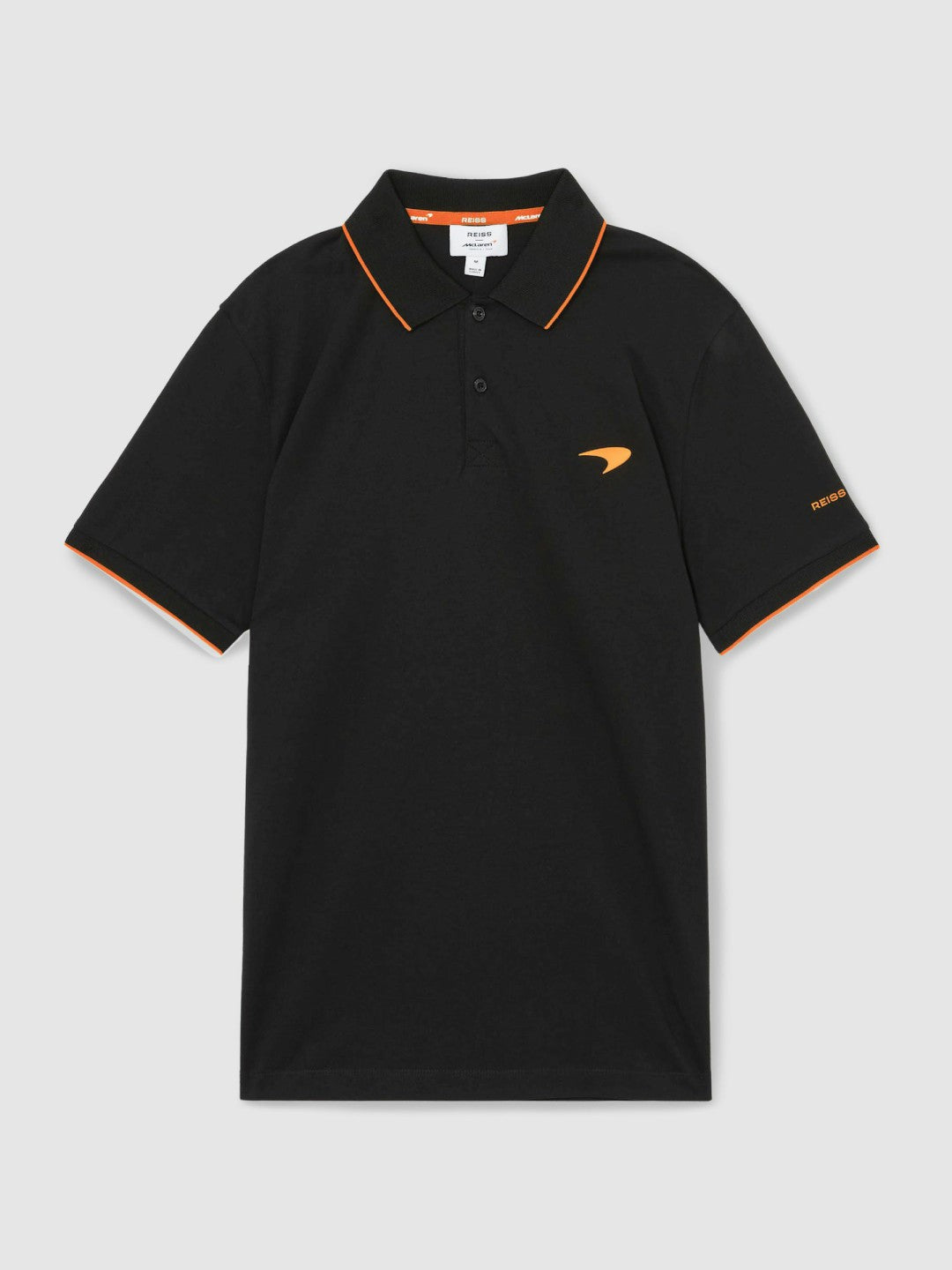 Reiss | McLaren F1 Team Cotton Polo Shirt in Black