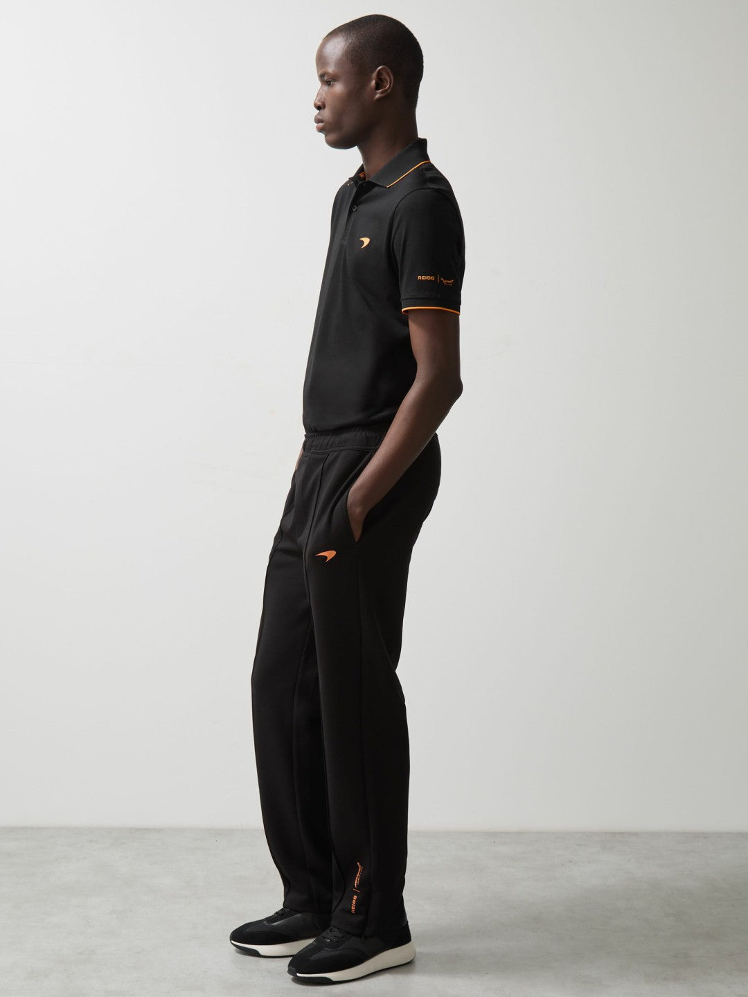 Reiss | McLaren F1 Team Cotton Polo Shirt in Black