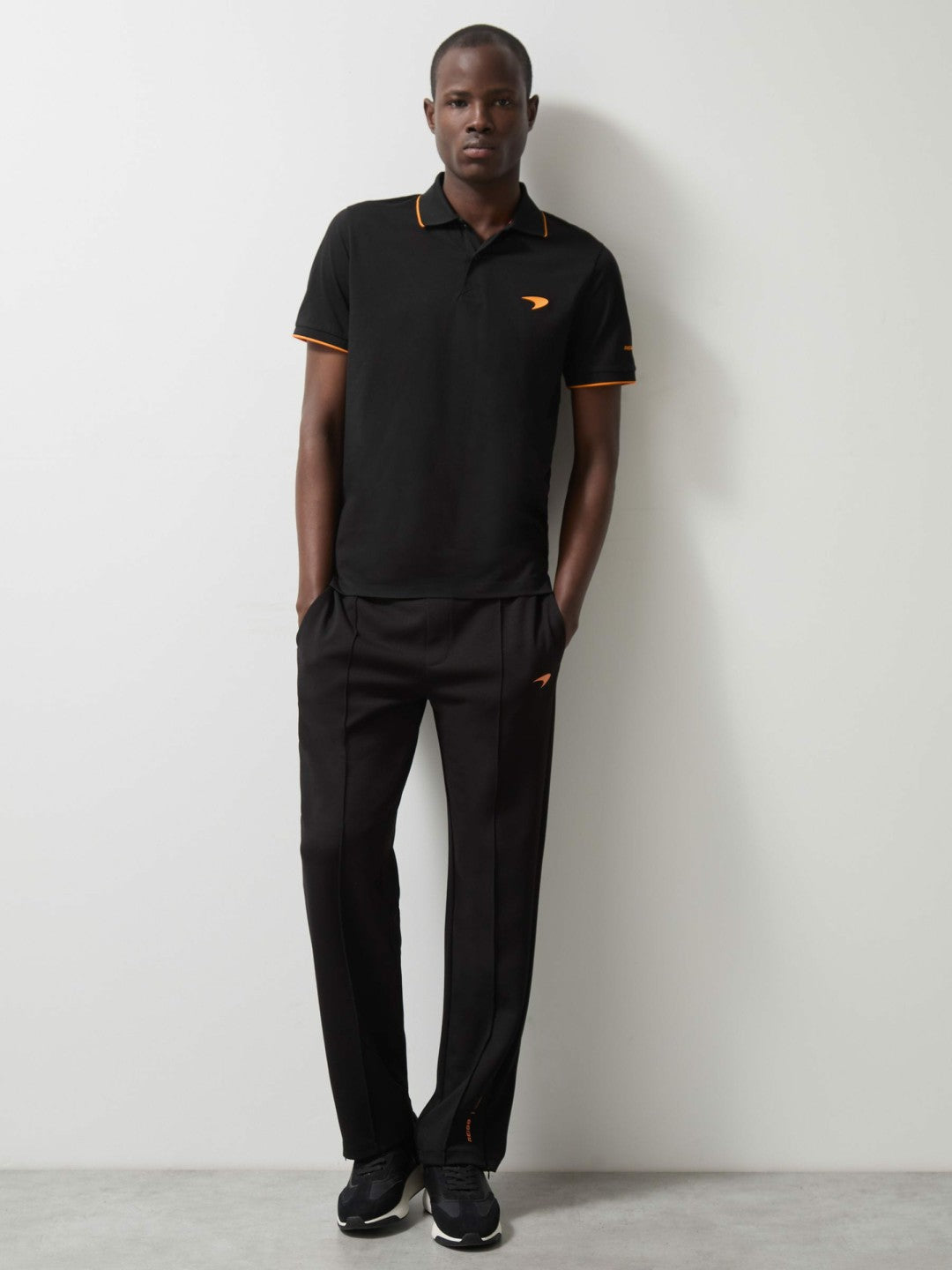 Reiss | McLaren F1 Team Cotton Polo Shirt in Black