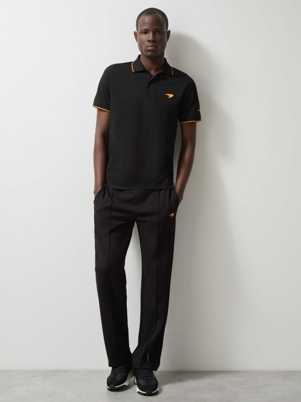 Reiss | McLaren F1 Team Cotton Polo Shirt in Black
