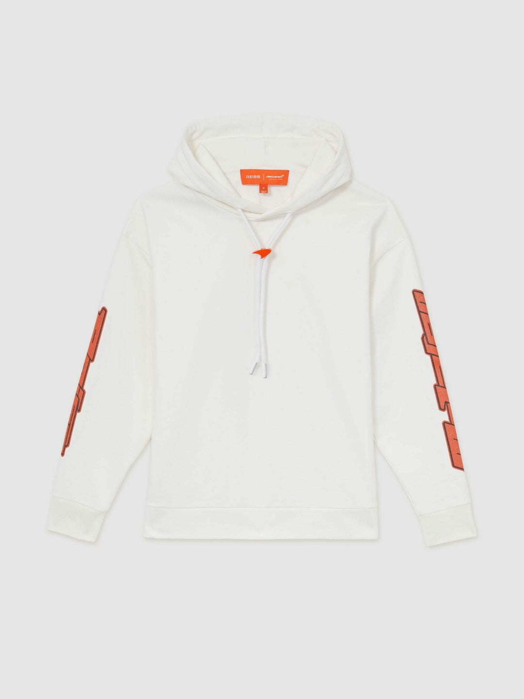 Reiss | McLaren F1 Team Oversize Toggle Hoodie Unisex Fit in White