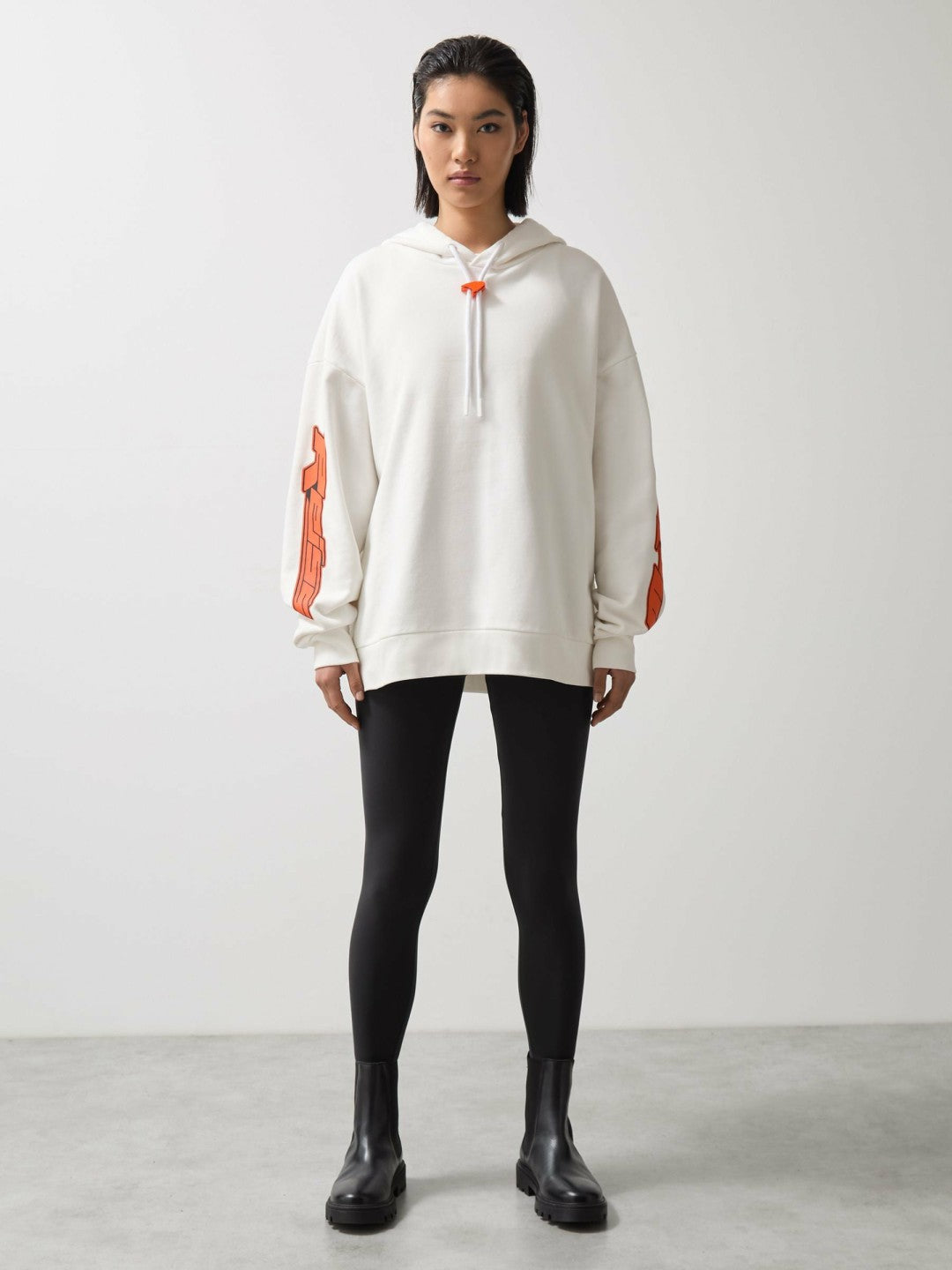 Reiss | McLaren F1 Team Oversize Toggle Hoodie Unisex Fit in White