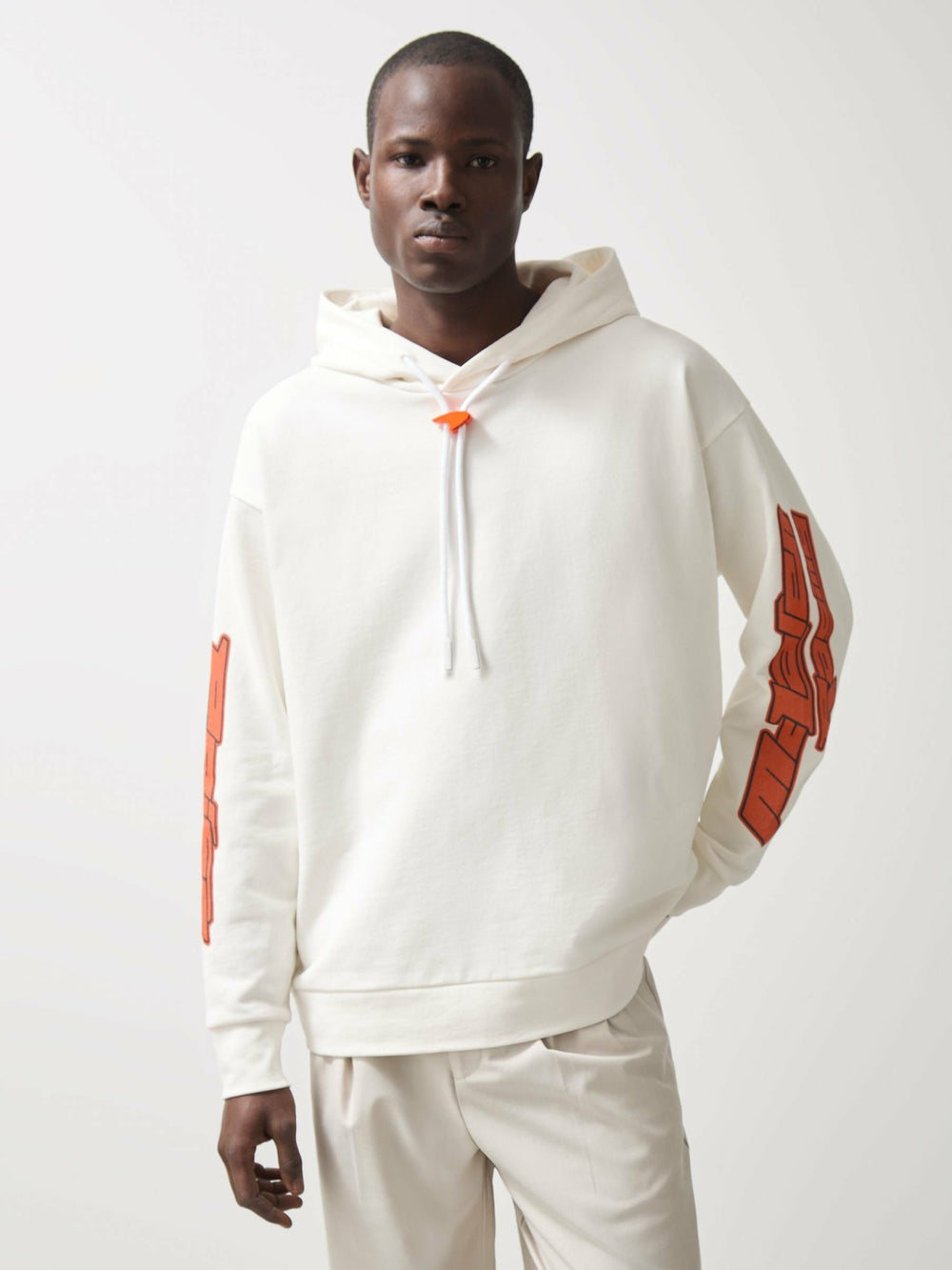 Reiss | McLaren F1 Team Oversize Toggle Hoodie Unisex Fit in White