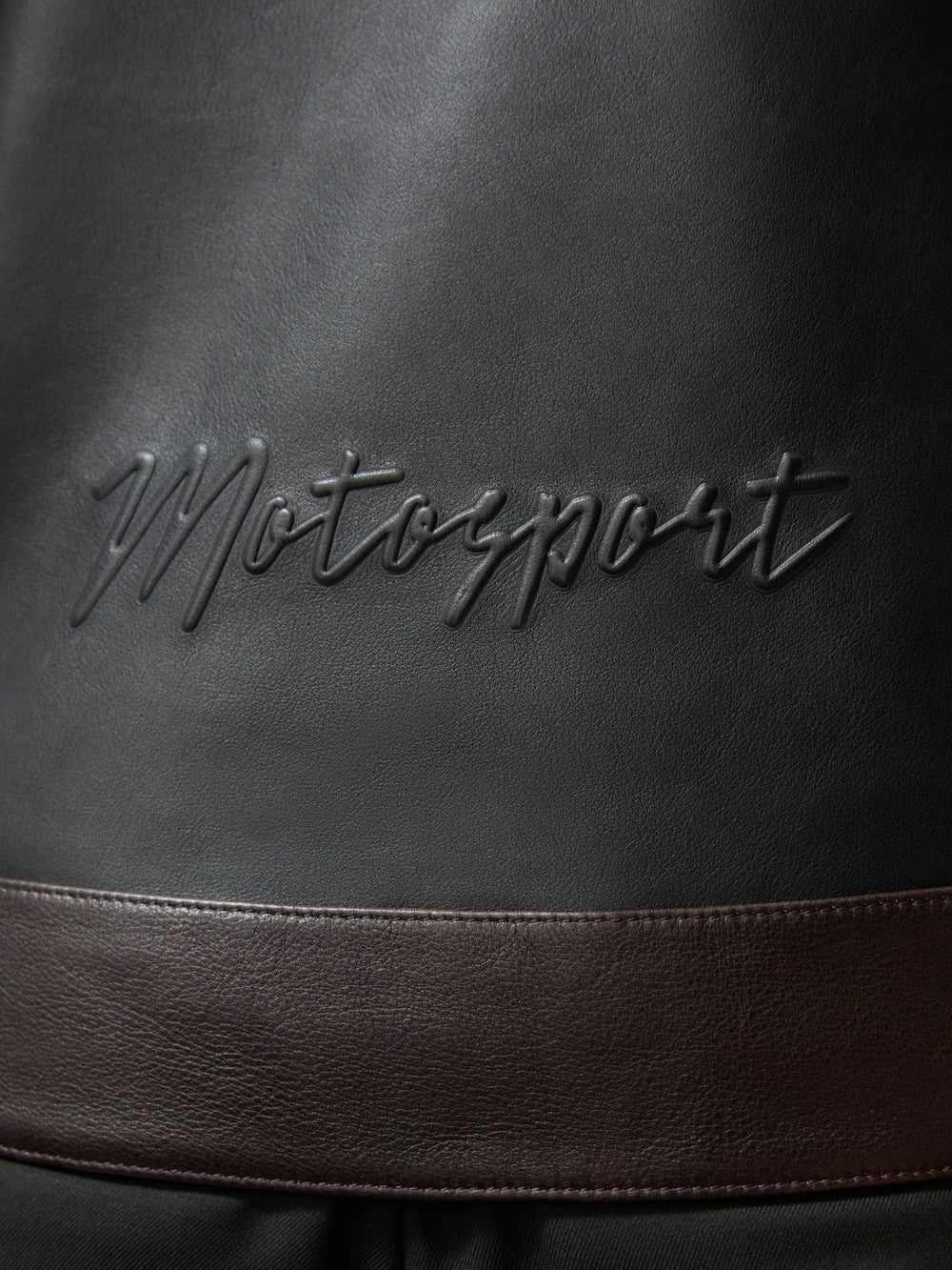 Reiss | McLaren F1 Team Leather Biker Jacket in Black