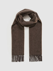 Reiss | Wool and Cashmere Scarf in Taupe