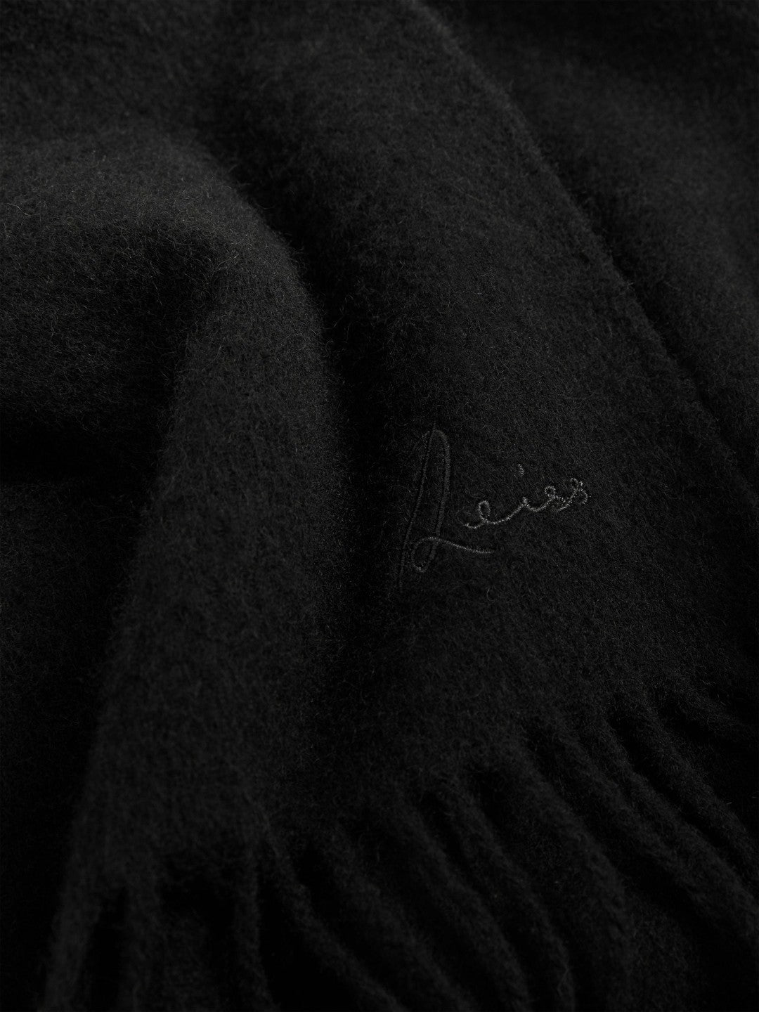 Reiss | Wool and Cashmere Scarf in Black