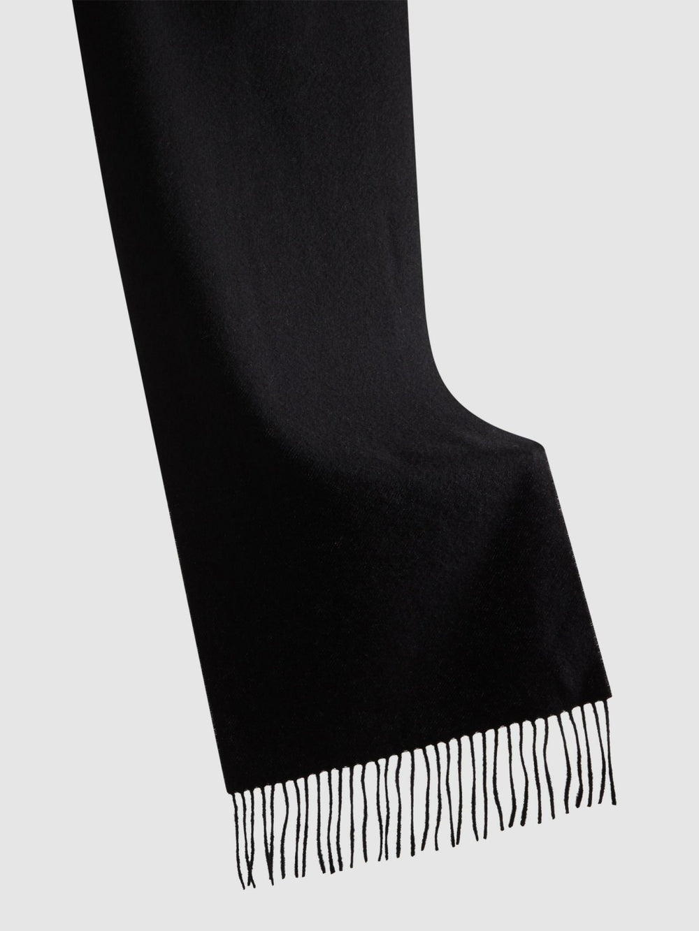 Reiss | Wool and Cashmere Scarf in Black