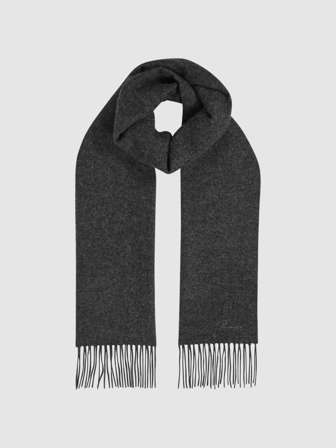 Reiss | Wool and Cashmere Scarf in Charcoal
